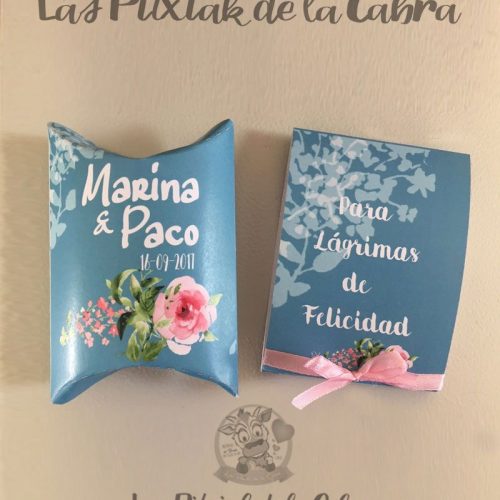 Marina&Paco Detalles de boda en papel con diseño personalizado