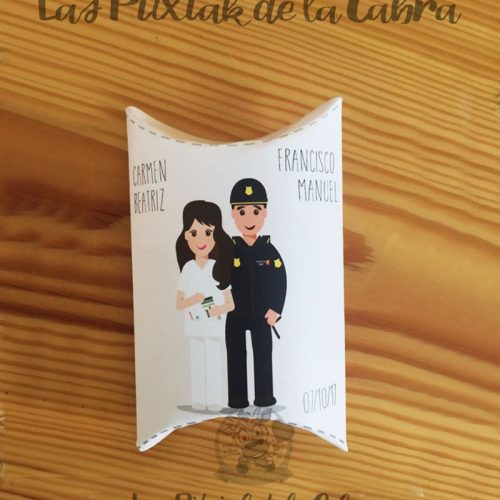 Beatriz&Manuel Detalles de boda en papel con diseño personalizado