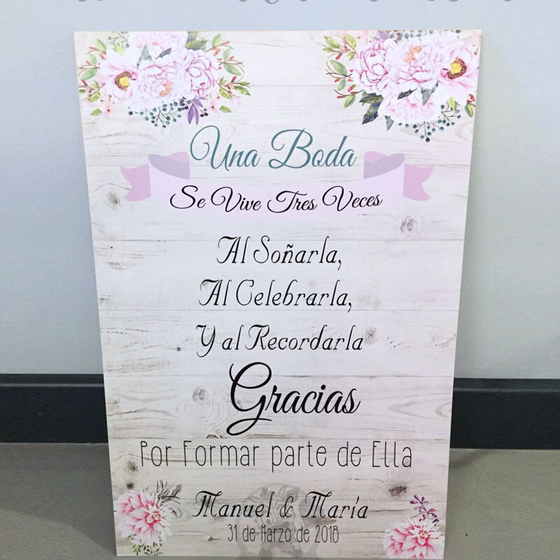 Detalles de boda en papel bienvenidos cartel de boda