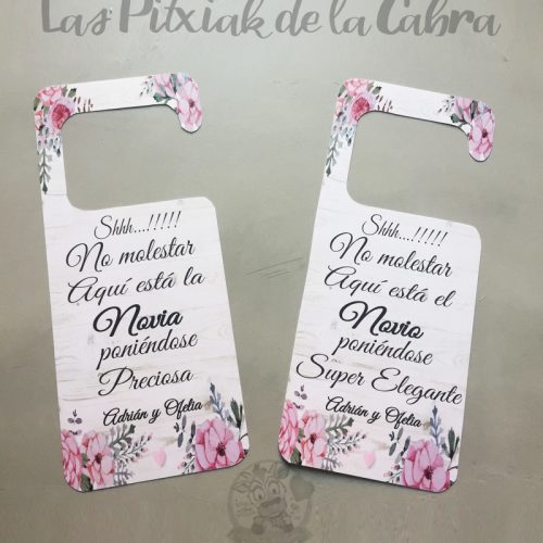 Cartel para bodas con diseño personalizado