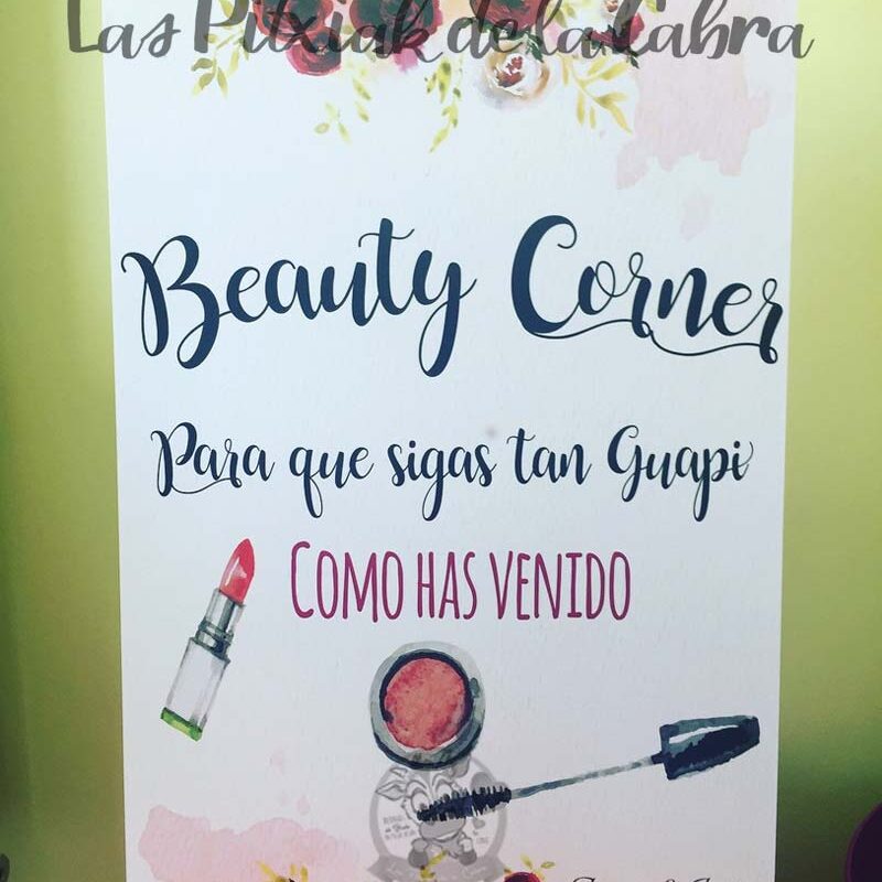 Cartel para bodas beauty corner
