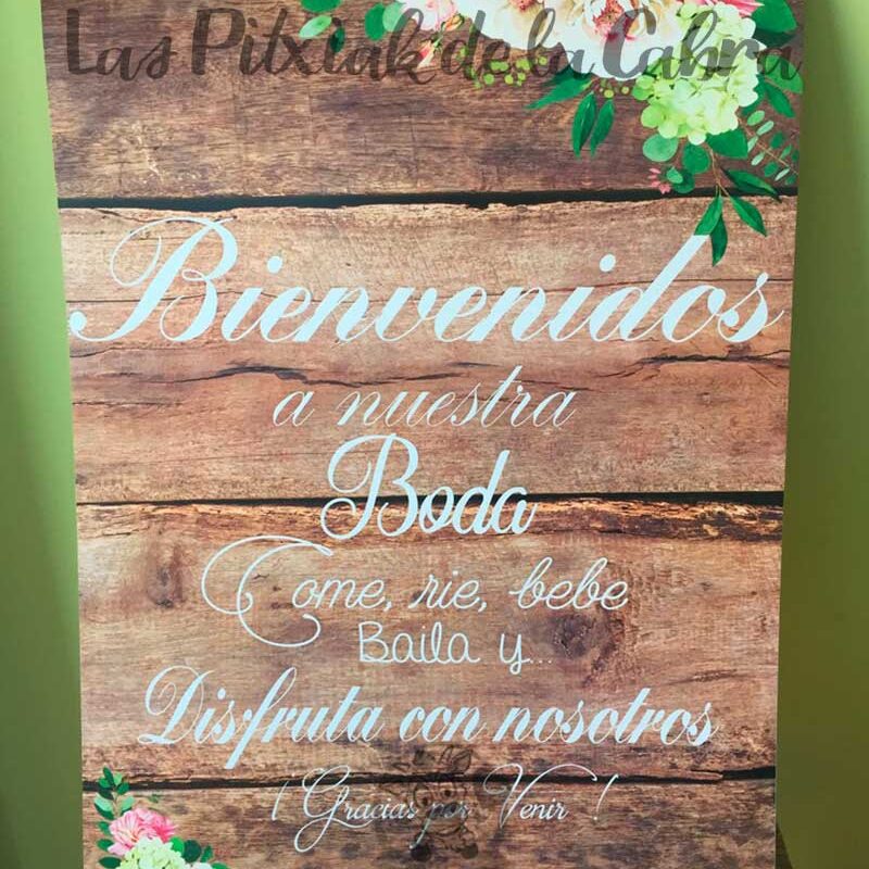 Cartel para Bienvenida Comunión - Las Pitxiak de la Cabra