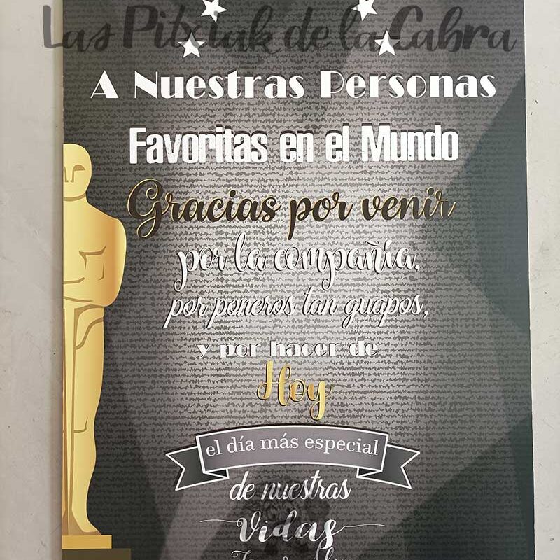 Cartel Gracias Oscar