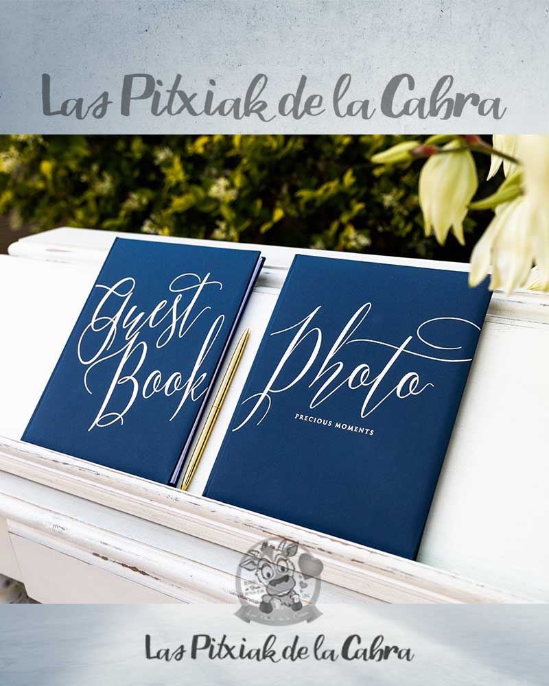 Libro de firmas y decoración para tu boda en Malaga - I-blue Bodas