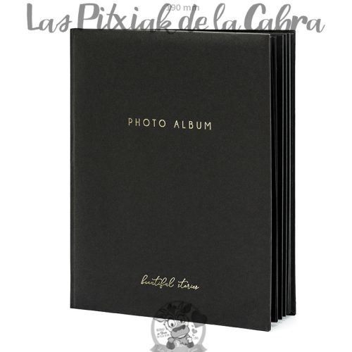 Libro de firmas photo album negro
