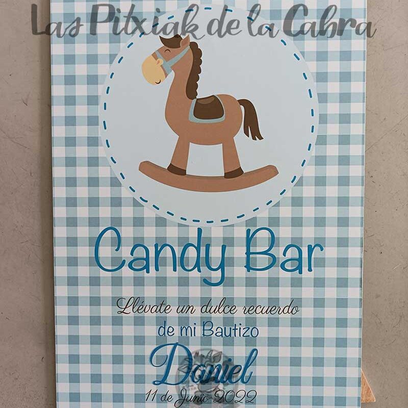 Cartel Candy Bar Bautizo Daniel