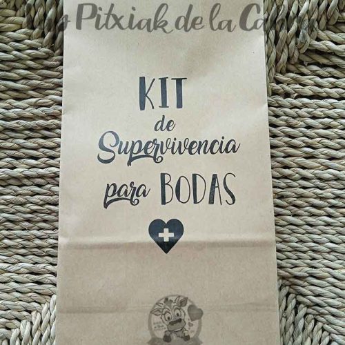 Bolsa Kraft Kit de Supervivencia