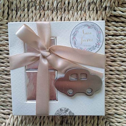 caja iman coche novios