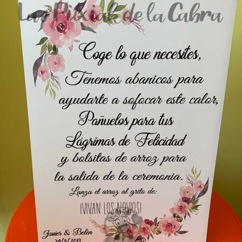 Cartel Flores Acuarela