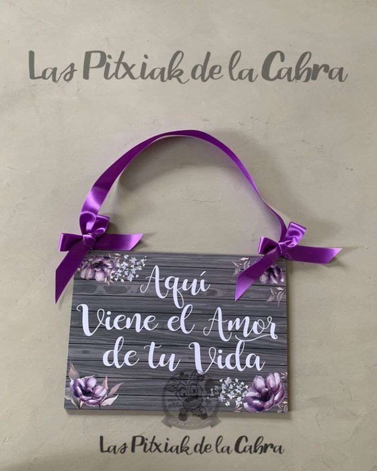 Cartel Flores Moradas Las Pitxiak De La Cabra