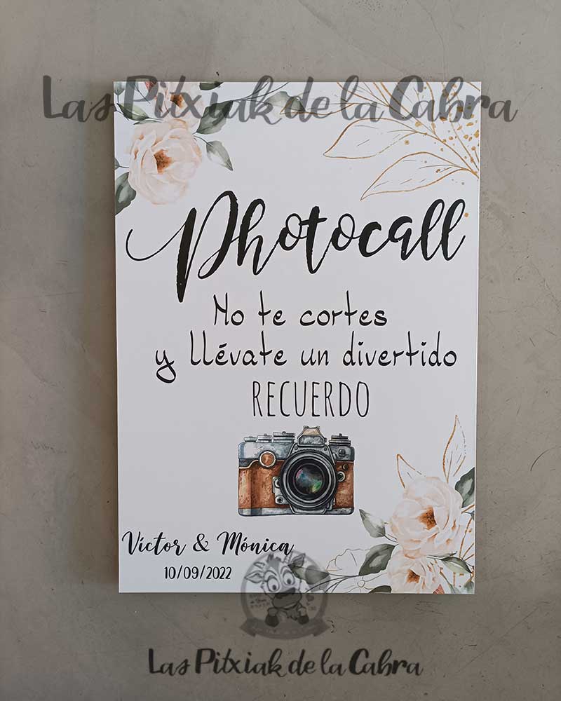 Photocall Cumpleaños Libros + Cartel Personalizado