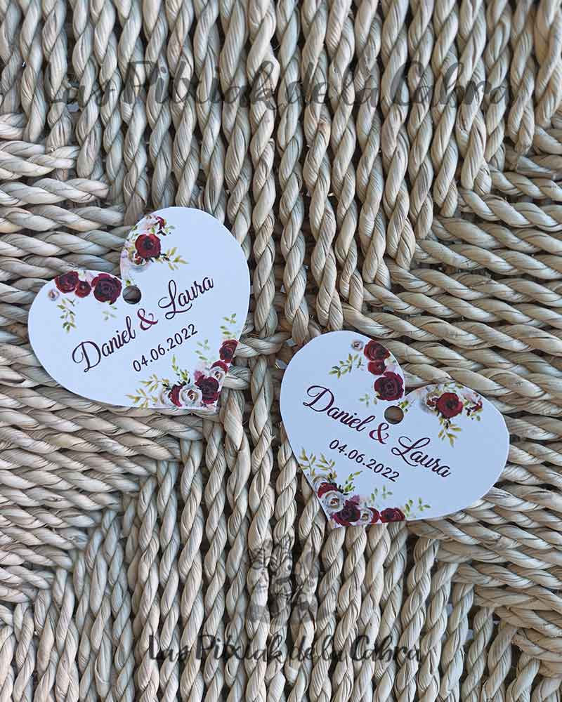 Etiquetas Corazón DanielLaura