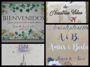 Cartel boda Aventura. Carteles personalizados para bodas