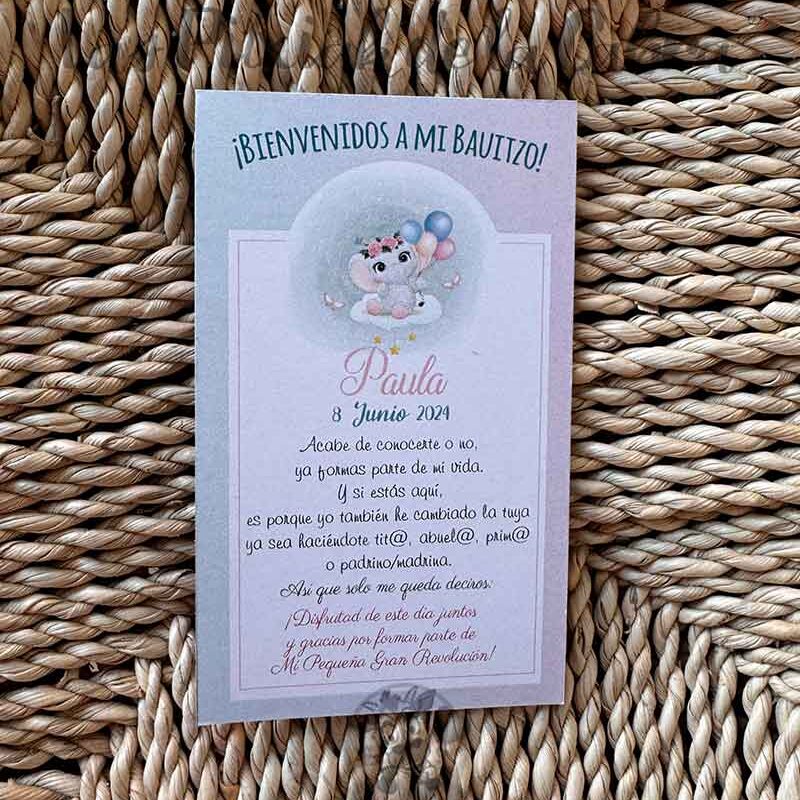 LPDC TARJETA BAUTIZO ELEFANTE